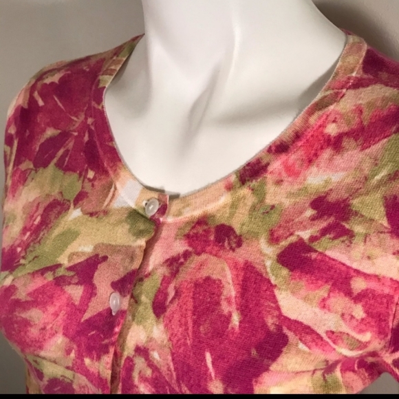 Susan Bristol Floral Sweater Pink/Green - Picture 2 of 7